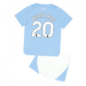 Manchester City Bernardo Silva #20 Hemmaställ Barn 2023-24 Kortärmad (+ Korta byxor)